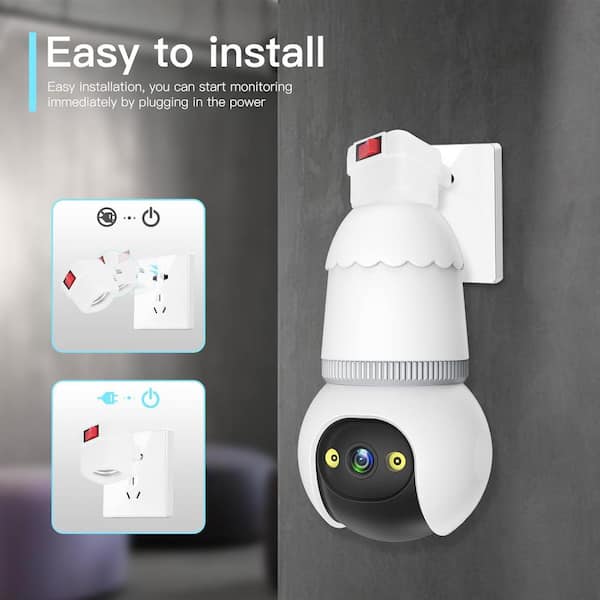 Meco Wifi Wi Fi Security Cameras That Plug Into Light Socket Mini