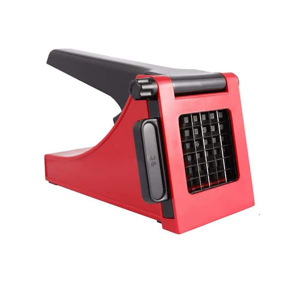 Stainless Steel French Fry Cutter with Non-Slip Base, Potato Slicer for Carrots, Cucumbers, Onions and More