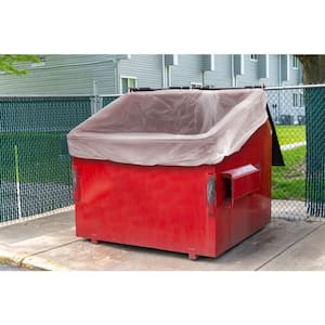 3.6 Mil Clear Heavy-Duty Liners, 86 in. x 60 in. x 150 in.Fits 4-Yard Dumpsters (Pack of 20)