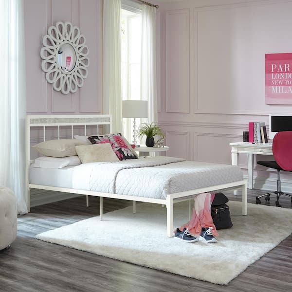 Hillsdale Furniture Serenity White Full Headboard and Footboard Bed