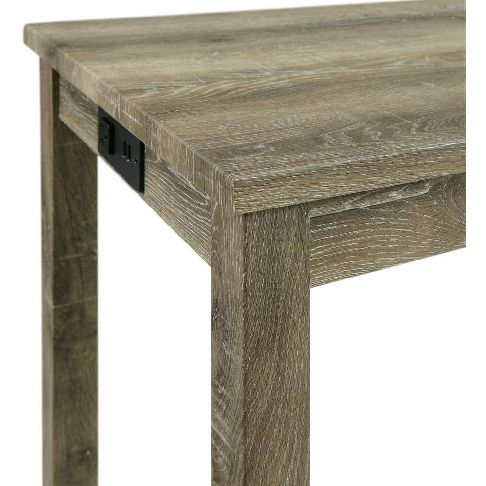 Rustic Cream 4-Piece High-Top Pub Set with Upholstered Stools