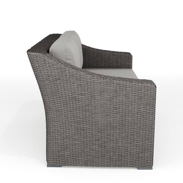 MARTHA STEWART Bedford Gray 5-Piece Rattan Wicker Patio