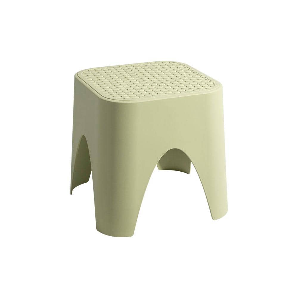 Mallorca Green Resin Stackable Outdoor Accent Table Set