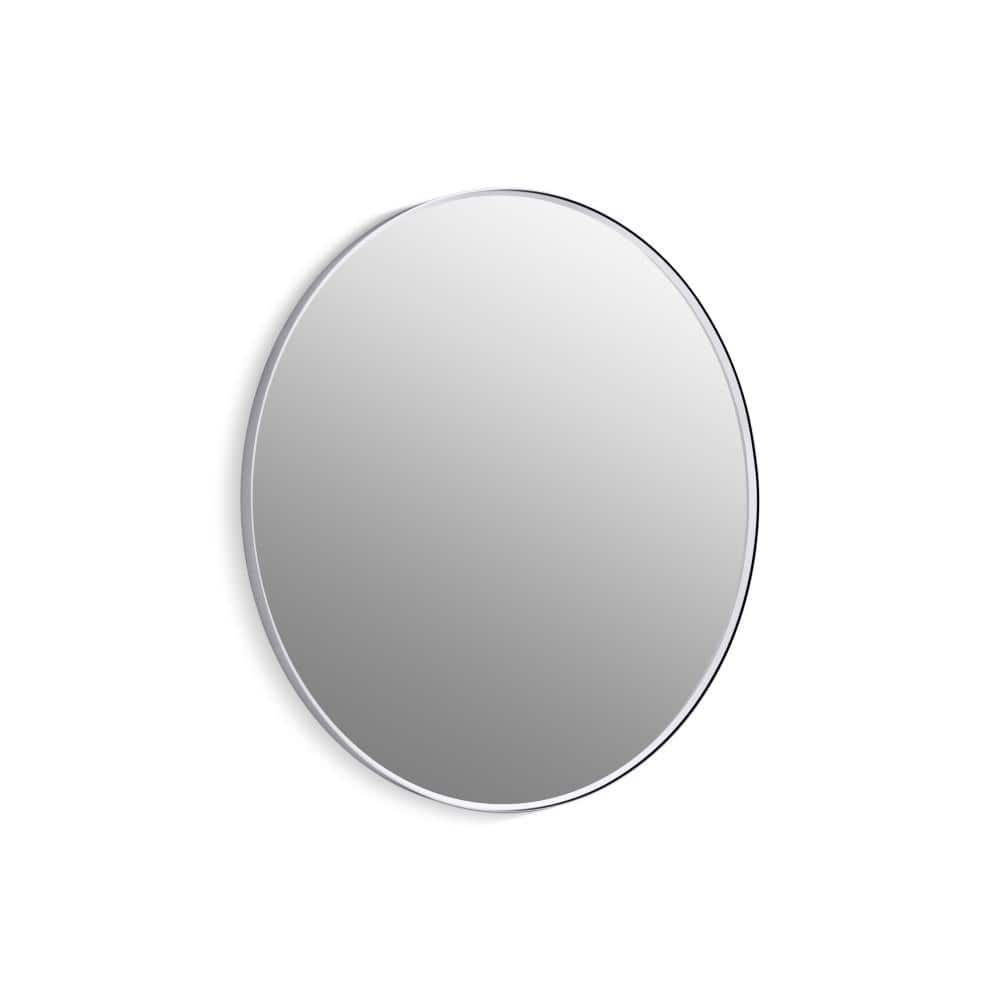Essential Round Polished Chrome Bathroom Vanity Mirror