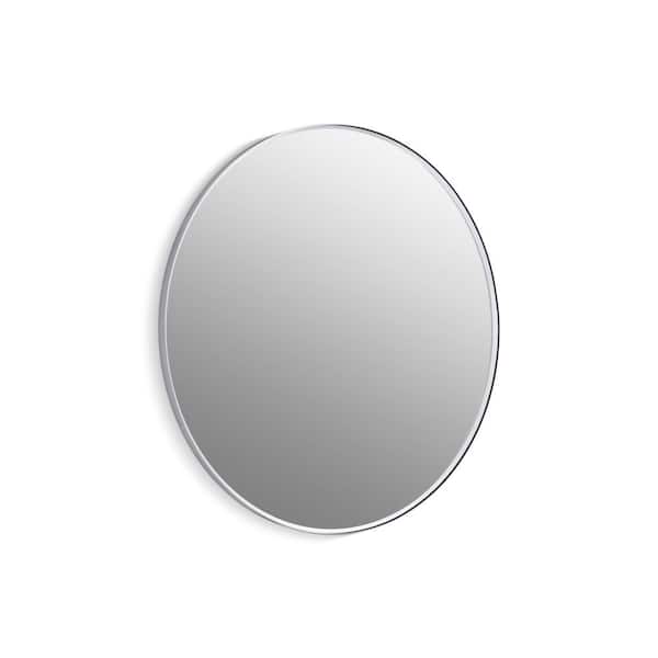 KOHLER Essential 42 in. W x 42 in. H Round Framed Wall Mount Bathroom Vanity Mirror in Polished Chrome