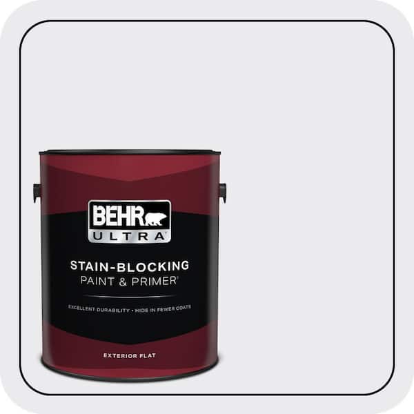 BEHR ULTRA 1 gal. #650E-1 Lace Cap Flat Exterior Paint & Primer