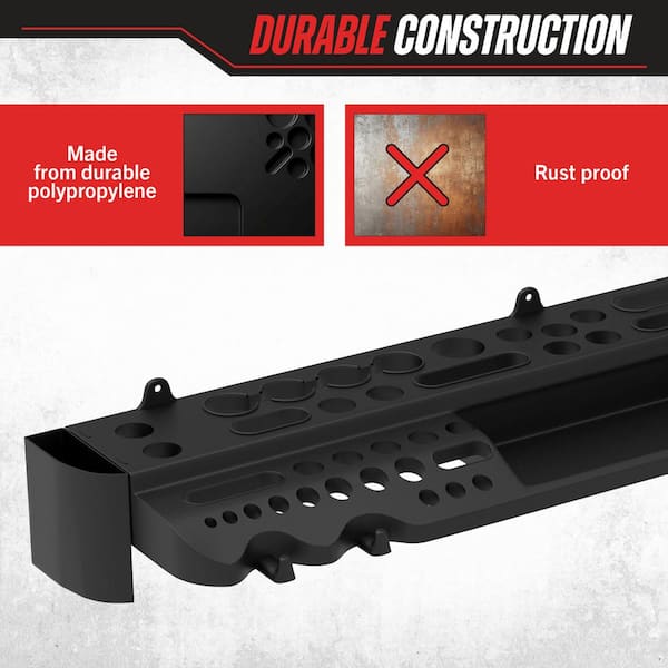 Stalwart 4.14 in. W Tool Storage Shelf Wall Mountable Organizer
