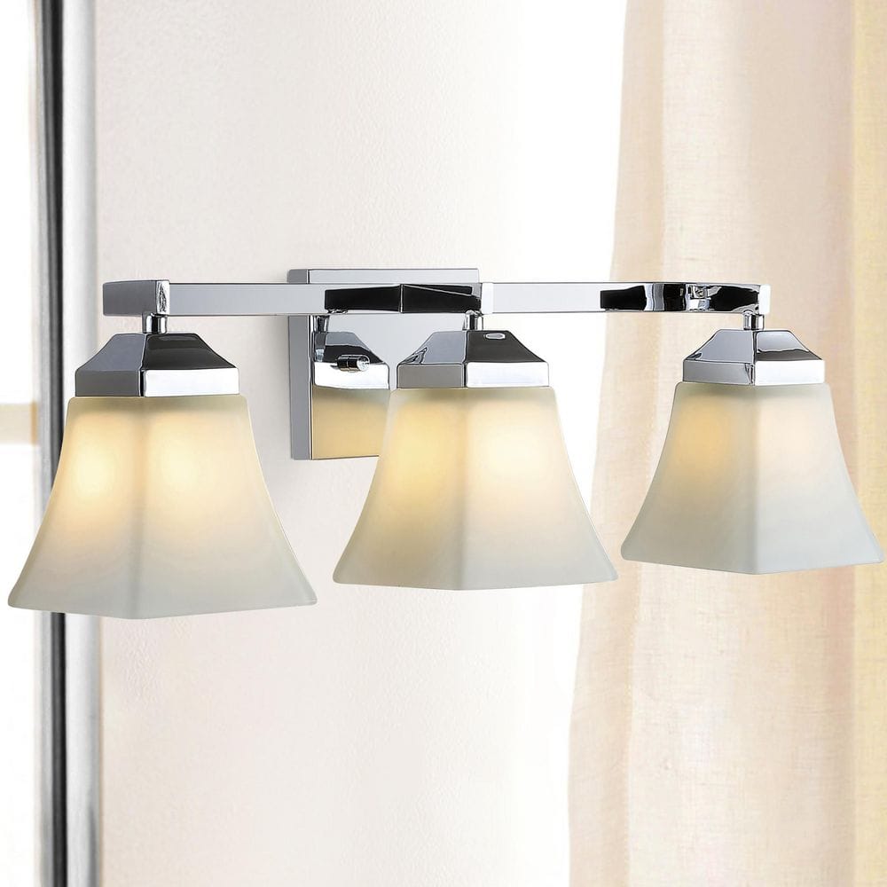 Staunton Iron/Glass Modern Cottage LED Vanity Light