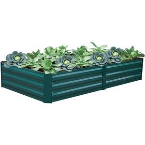 4 ft. x 4 ft. Lake Blue Planting Bed Raised Garden Bed Metal Garden Beds Metal for Vegetable Flower Bed Kit