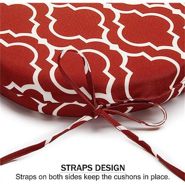 Outdoor Chair Cushions, Waterproof Round Corner Memory Foam Seat
