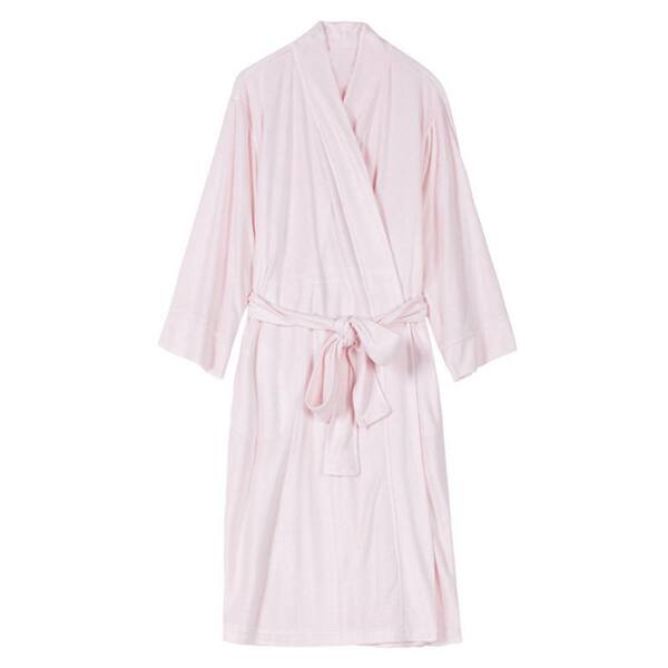 NOVO Women's Pink M Lightweight Mid-Length Soft Plush Spa Robe