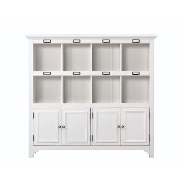 Home Decorators Collection 49.5 in. H x 53.25 in. W x 14 in. D White Wood 12-Cube Organizer