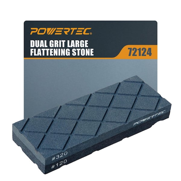 Large Flattening Stone, 120/320 Dual Grit Sharpening Stone Flatener, Diamond Grooves Sharpening Stone Fixer