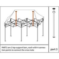 OVASTLKUY Canopy Frame Replacement for 10 ft. X 20 ft. Canopy Tent 006FM-OV
