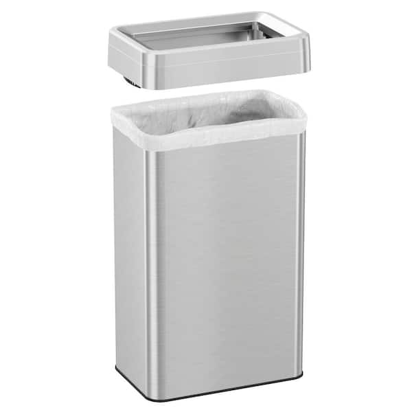 iTouchless 18 Gal. / 68 Liter Stainless Steel Rectangular Open Top