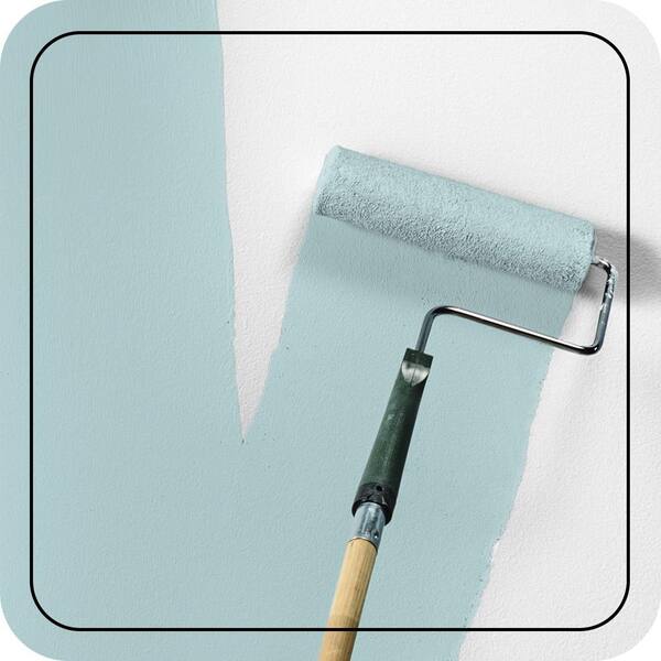 1 gal. #510E-2 Rhythmic Blue Flat EcoMix Plant-Based Interior Paint & Primer