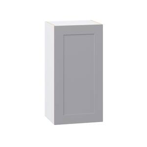 Roseland 18 in. W x 14 in. D x 35 in. H Assembled Shaker Wall Kitchen Cabinet in Slate Gray