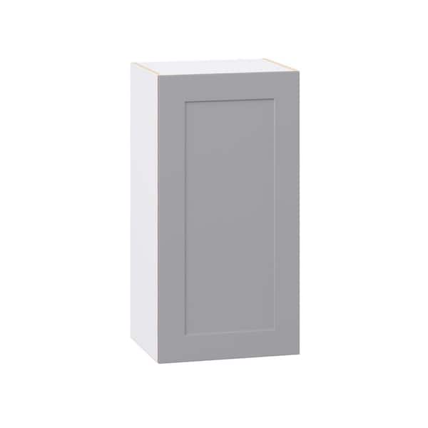 Roseland 18 in. W x 14 in. D x 35 in. H Assembled Shaker Wall Kitchen Cabinet in Slate Gray