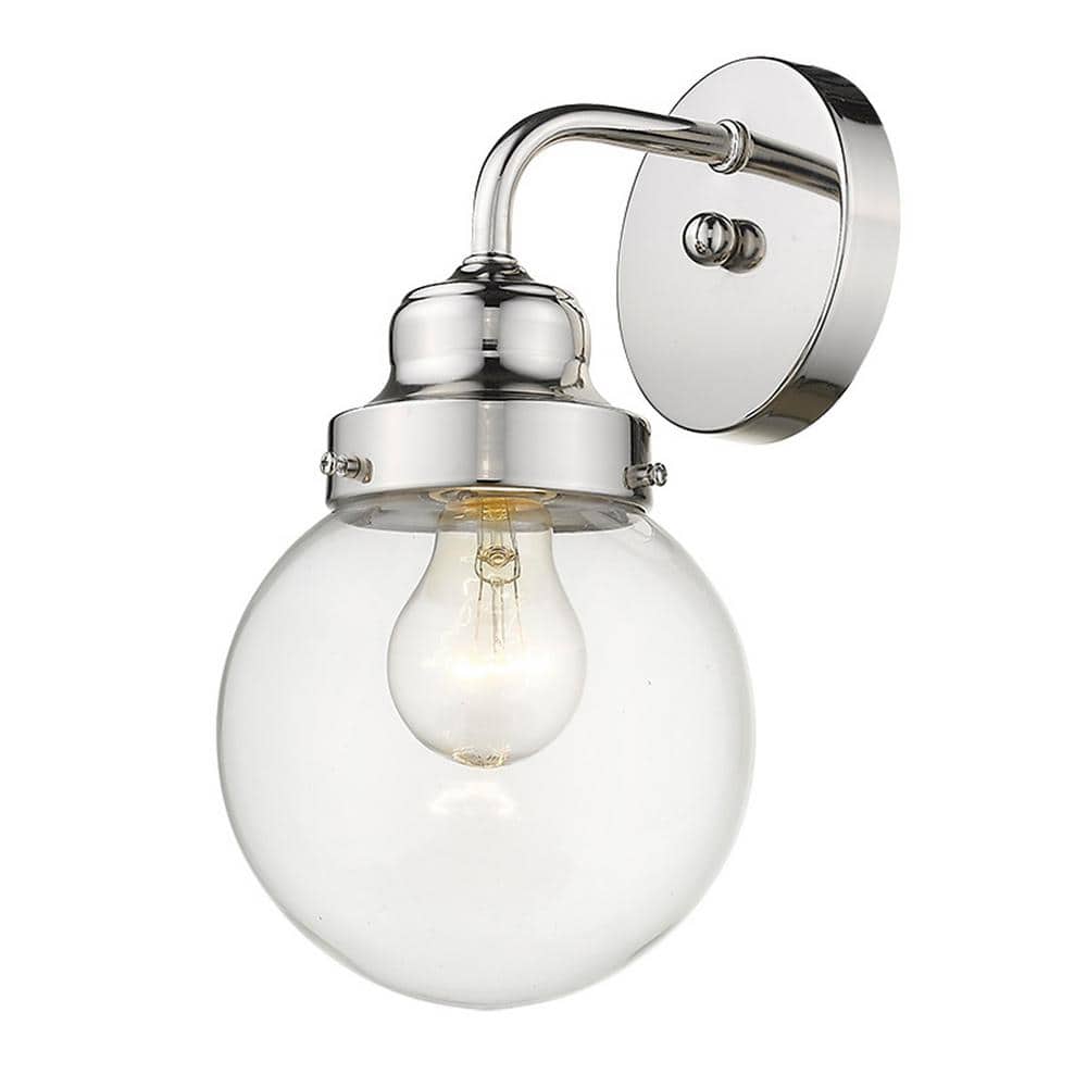 Portsmith 1-Light Polished Nickel Sconce price history on PriceWatchPro