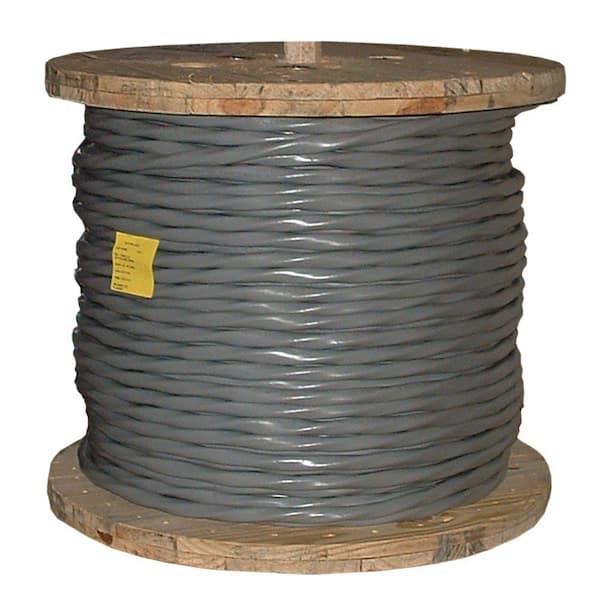 (By-the-Foot) 6-6-6-6 Gray Stranded AL SER Cable