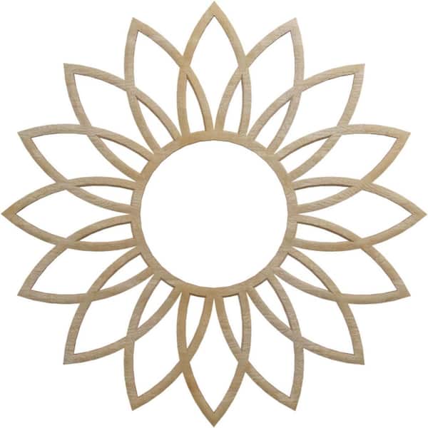 0.375 in. x 5.625 in. x 16 in. Wood Medallion Moulding