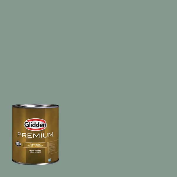 Glidden Premium 1 qt. PPG1135-5 Paradise Found Flat Exterior Paint