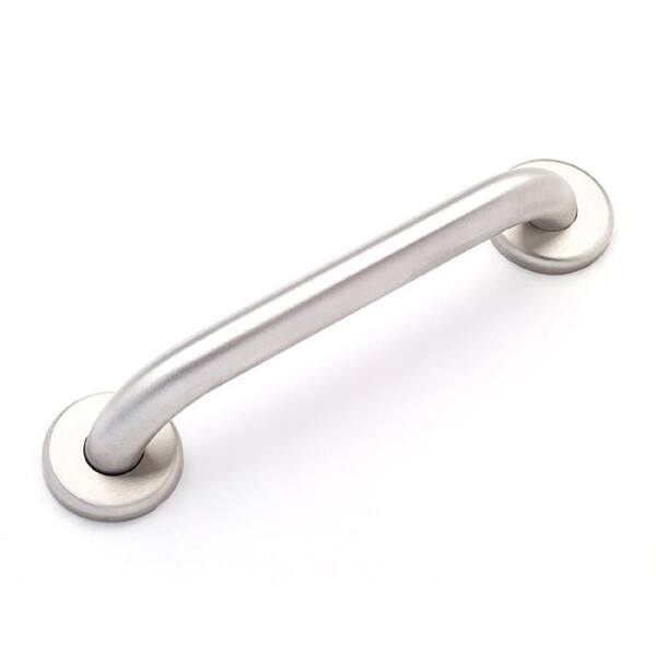 Grabcessories 18 in. x 1.25 in. Concealed Screw ADA Compliant Grab Bar with Standard Smooth Grip in Satin Stainless Steel