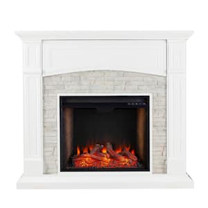 Ernesto Alexa-Enabled 45.75 in. Electric Smart Fireplace in White