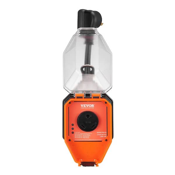 Lukyamzn 30 Amp 4100J RV Voltage Protector Monitor Circuit Analyzer Power Guard with Surge Protection Waterproof Anti-Theft Lock