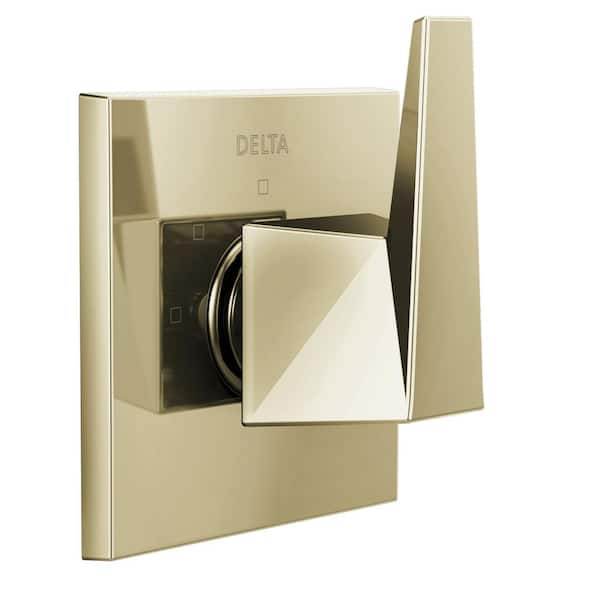 Delta Trillian 1-Handle Wall-Mount 3-Function Diverter Valve Trim Kit in Lumicoat Polished Nickel (Valve Not Included)