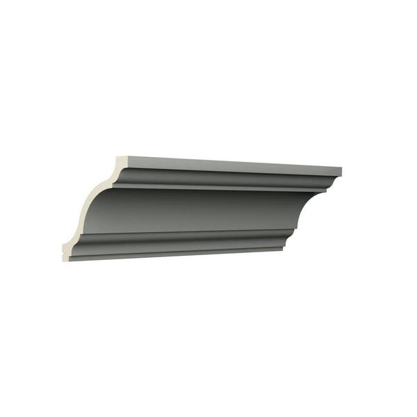 Ekena Millwork Austin 3.5 in. D x 5 in. W x 96 in. L Polyurethane Crown Moulding