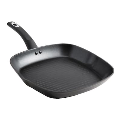 Swiss Diamond 11 in. x 11 in. Square Grill Fry Pan HD Classic Nonstick  Induction Diamond Coated Aluminum SD63281i - The Home Depot