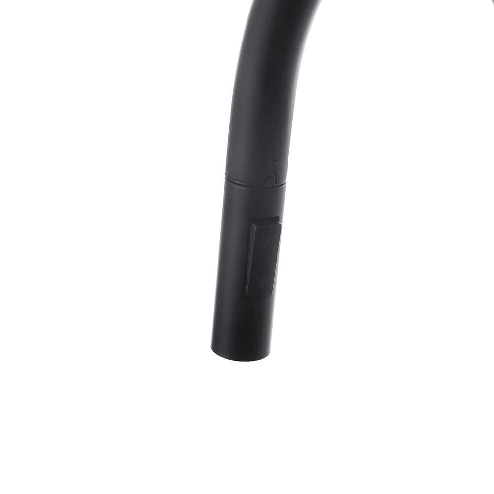 Matte Black Pull-Down Single Handle Kitchen Faucet with Spray
