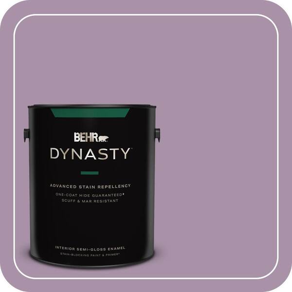 1 gal. #670D-5 Garden Flower Semi-Gloss Enamel Interior Stain-Blocking Paint & Primer