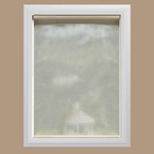 Cream Cordless UV Blocking Fade Resistant Roller Shades 20.5 in. W x 72 in. L