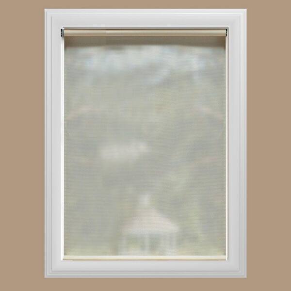 Bali Cut-to-Size Cream Cordless UV Blocking Fade Resistant Roller Shades 39 in. W x 72 in. L