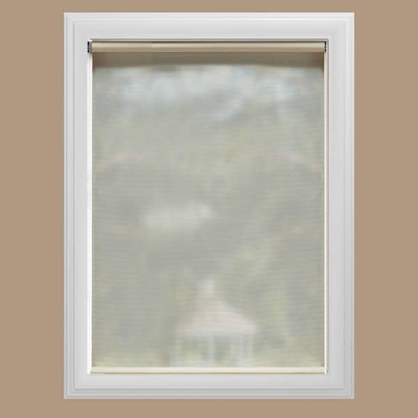 Bali Cut-to-Size Cream Cordless UV Blocking Fade Resistant Roller Shades 59 in. W x 72 in. L