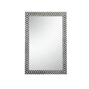 Large Rectangle Chevron Contemporary Mirror (42 in. H x 28 in. W)