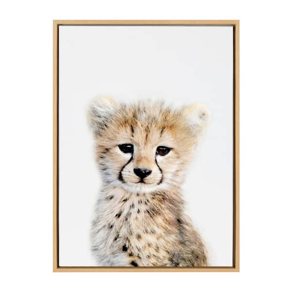 Kate and Laurel Sylvie "Animal Studio Cheetah" by Amy Peterson Framed Canvas Wall Art