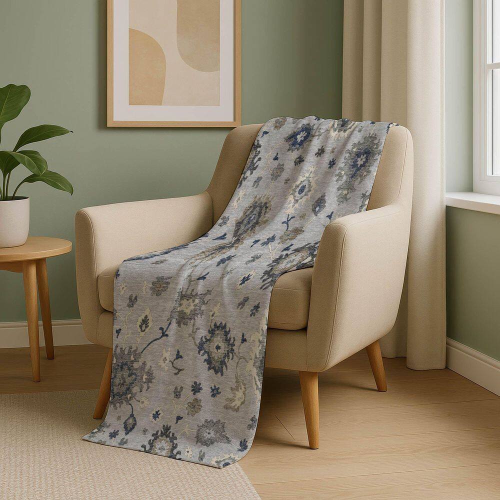 Premium Machine Washable ASB753 Silver 50 in. x 70 in. Sherpa Throw Blanket price history on PriceWatchPro
