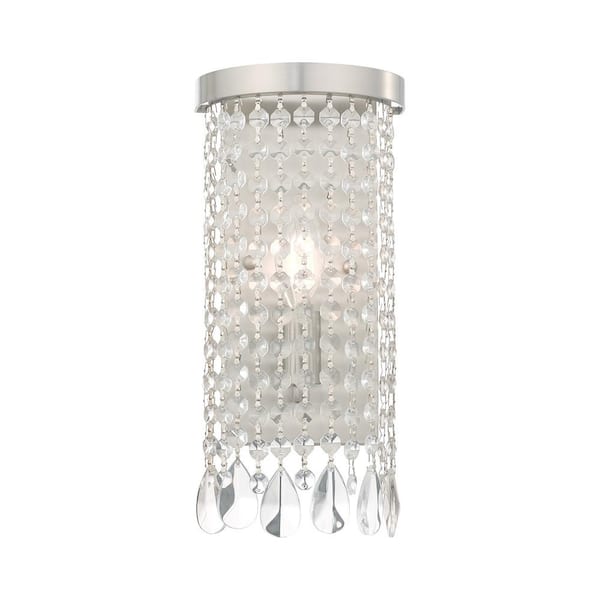 Livex Lighting Elizabeth 1 Light Brushed Nickel ADA Wall Sconce
