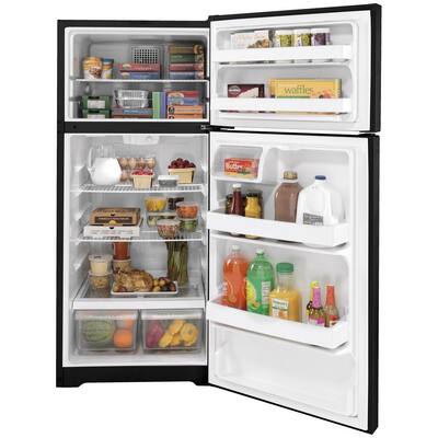 16.6 cu. ft. Top Freezer Refrigerator in Black
