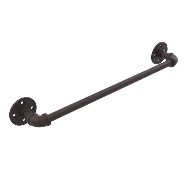Allied Brass Pipeline Collection 24 in. Towel Bar in Oil Rubbed Bronze