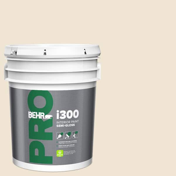 BEHR PRO 5 gal. #N290-1 Original White Semi-Gloss Interior Paint