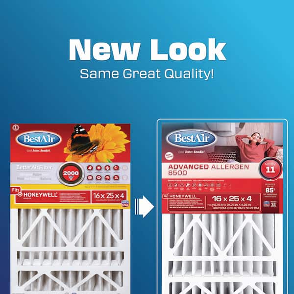 BestAir 16 in. x 25 in. x 4 in. Honeywell FPR 7 Air Cleaner Filter