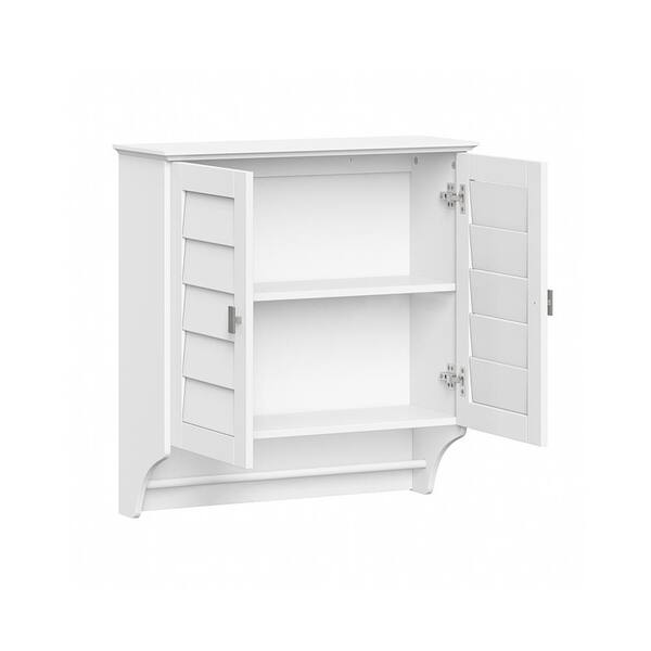RiverRidge Brookfield 23.5-in x 25.19-in x 8.88-in White Soft Close Bathroom Wall Cabinet