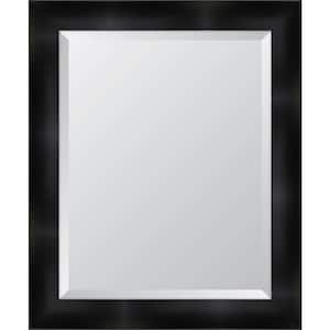Medium Rectangle Black Beveled Glass Contemporary Mirror (29 in. H x 35 in. W)