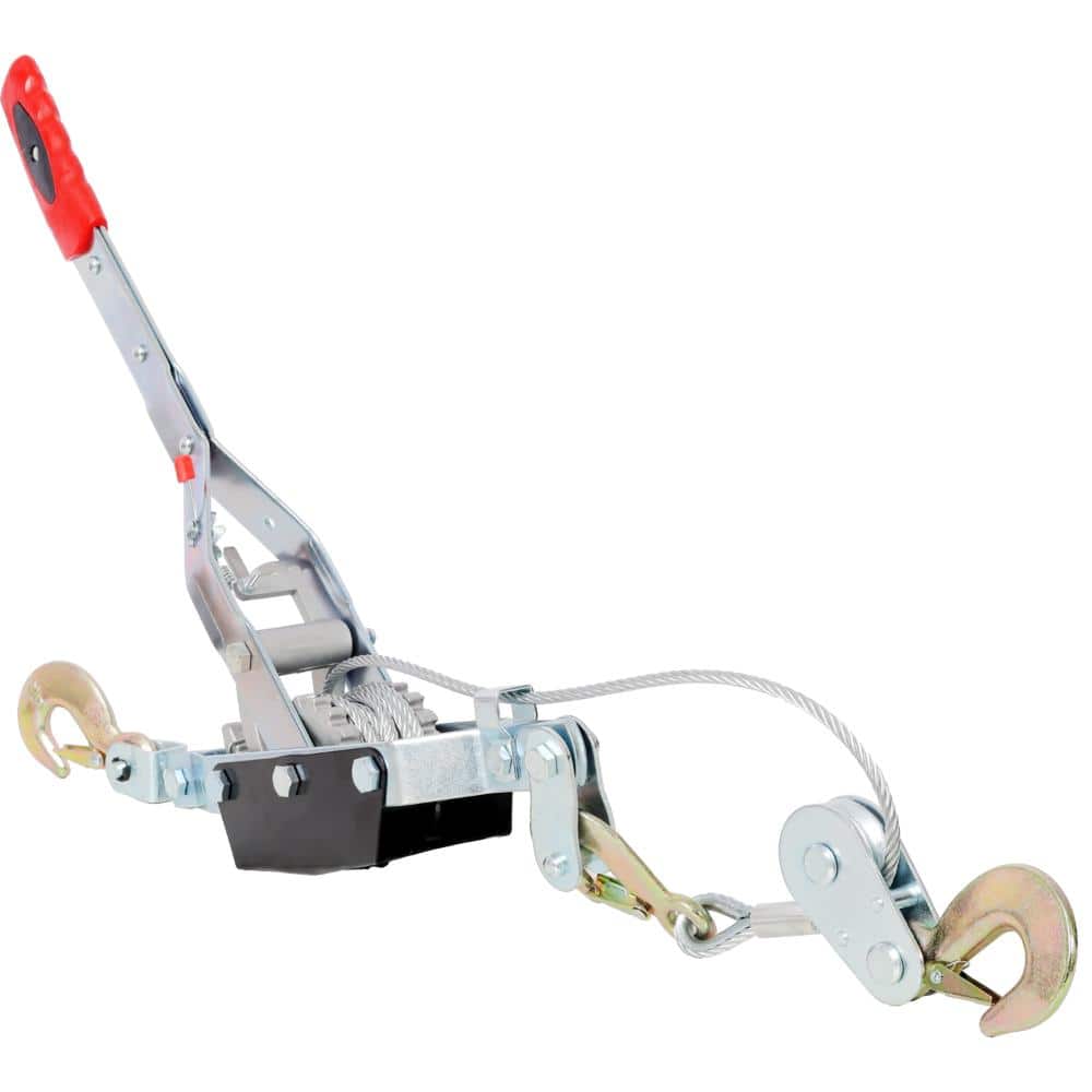 4T HAND Winch PULLER,DOUBLE GEAR,3 HOOKS, 12FT Cable,Power Cable Puller with Dual Gears Ratchet System . price history on PriceWatchPro