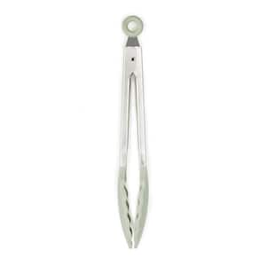 Balance Nonstick Silicone Serving Tongs 10.5 in. Sage