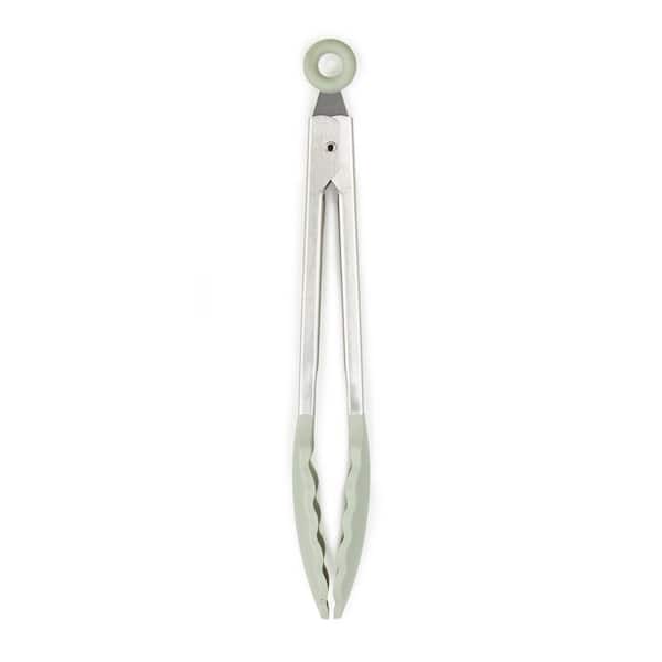 BergHOFF Balance Nonstick Silicone Serving Tongs 10.5 in. Sage